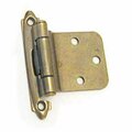 Hd Amerock Decorative 30 Degrees Reverse Bevel Self Closing Cabinet Door Hinge- Burnished Brass A07630 BB